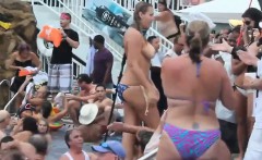 Teens In Bikinis Doing Stripteasing