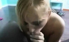 Blonde Woman Sucking Black Cock