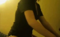 Sexy ass scene girlfriend riding a cock