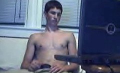 Watching Porn And Wanking His Dick