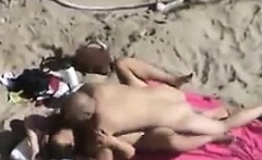 Horny Couple Watched Fucking At The Beach
