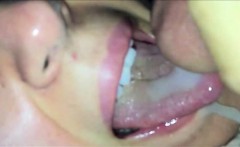 Amateur Chick Closeup Mouth cumshot