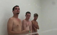 Naked College Guys Hazed In The Shower