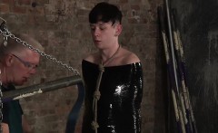 Hot twink Xavier getting that black plastic from master