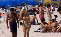 Amateur Couple Enjoys Exhibitionist Public Beach Sex