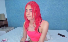 Pretty ReadHead Tranny Babe Toy Tight Ass