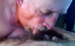 Grandpa Really Enjoy Sucking Fat Old Cock