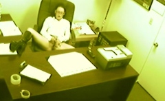 secretary fingering at office
