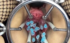 Extreme Tormented German BDSM inner Pussy Cervix and Tits