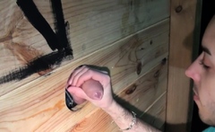 Gloryhole stud gets fucked after sucking