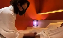 Hotel Room Cock Tease - Emuyumi Couple - HandJob