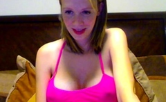 blonde preggo girl in webcam