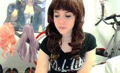 Amateur Brunette Teen Does Toy Anal On Her Webcam