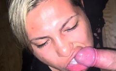 Sexy amateur blonde blowjob amp cumshot HD