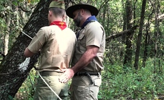 Cute Scout fucked by stepdaddy bear Scoutmaster