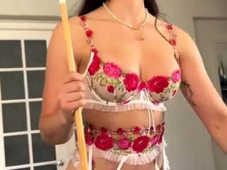 Jakara Mitchell Nude Billiard Girl Lingerie Tease Video