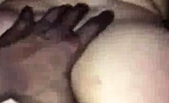 Two black men fuck white wife while cuck hubby films horny