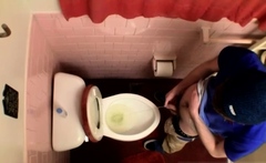 Black man pissing on next gay porn Unloading In The Toilet B