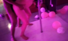 Big-Ass Latina Stripper Takes it in the Ass in VIP