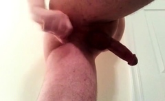 Twink Plays with Glass Dildo Until He Cums Hard