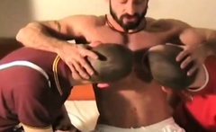 German amateur stud 3some fucked by DILF