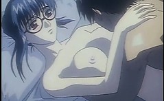 Hentai Beauty In Glasses Gets Pussy Nailed To Strong Orgasm